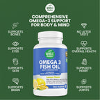 Whole Nature Omega 3 Fish Oil Supplements