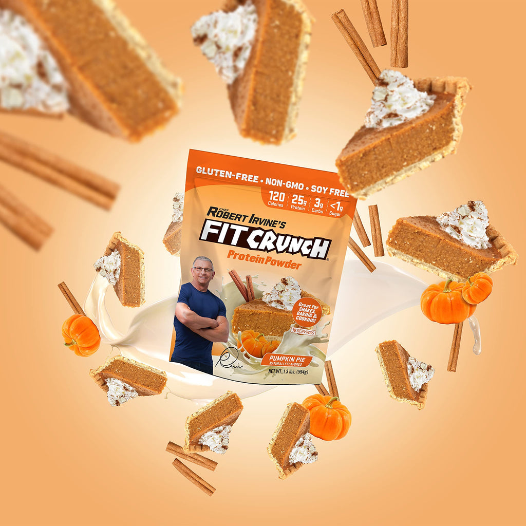 Fit Crunch Tri-Blend Whey Protein Pumpkin Pie - 18 Servings - image 5