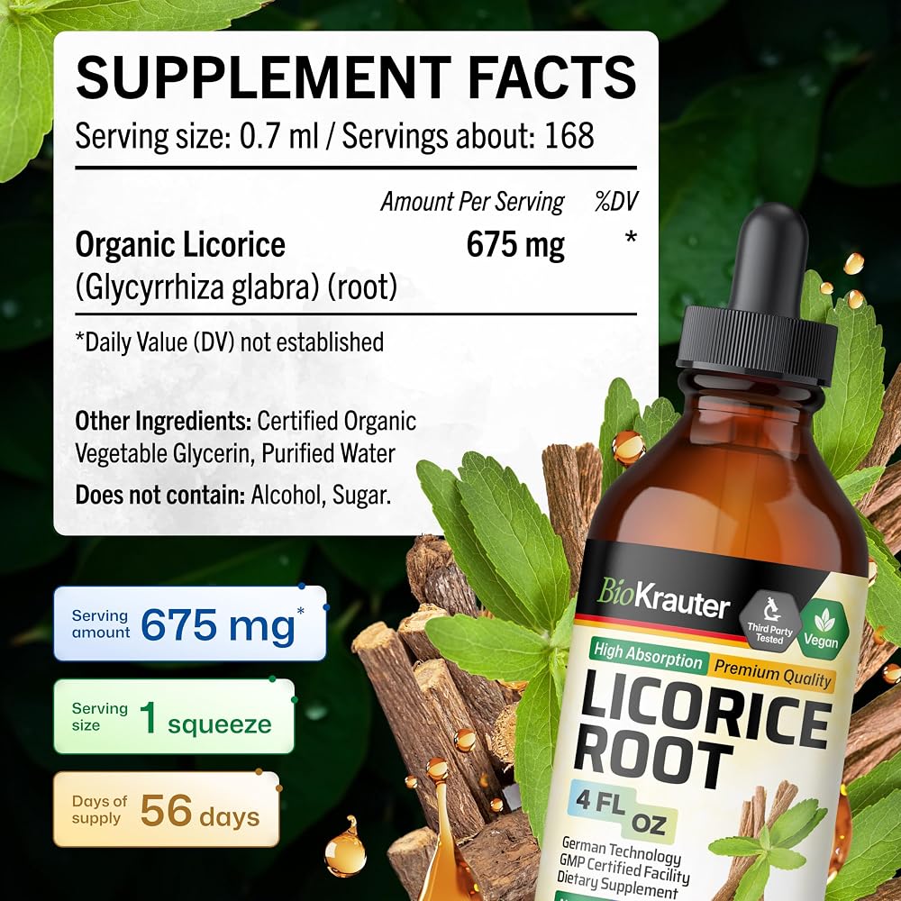 BIO KRAUTER Licorice Root Tincture - Licorice Root Extract