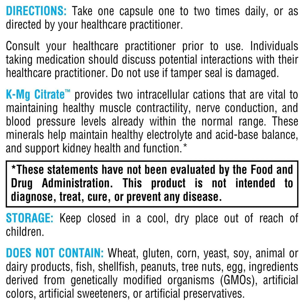XYMOGEN K-Mg Citrate Electrolyte & Muscle Support - 60 Capsules - image 3