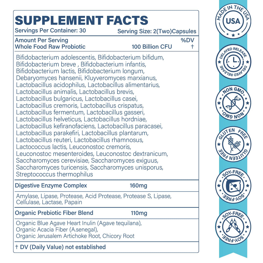 Sunshine & Rain Raw Probiotics for Women & Men