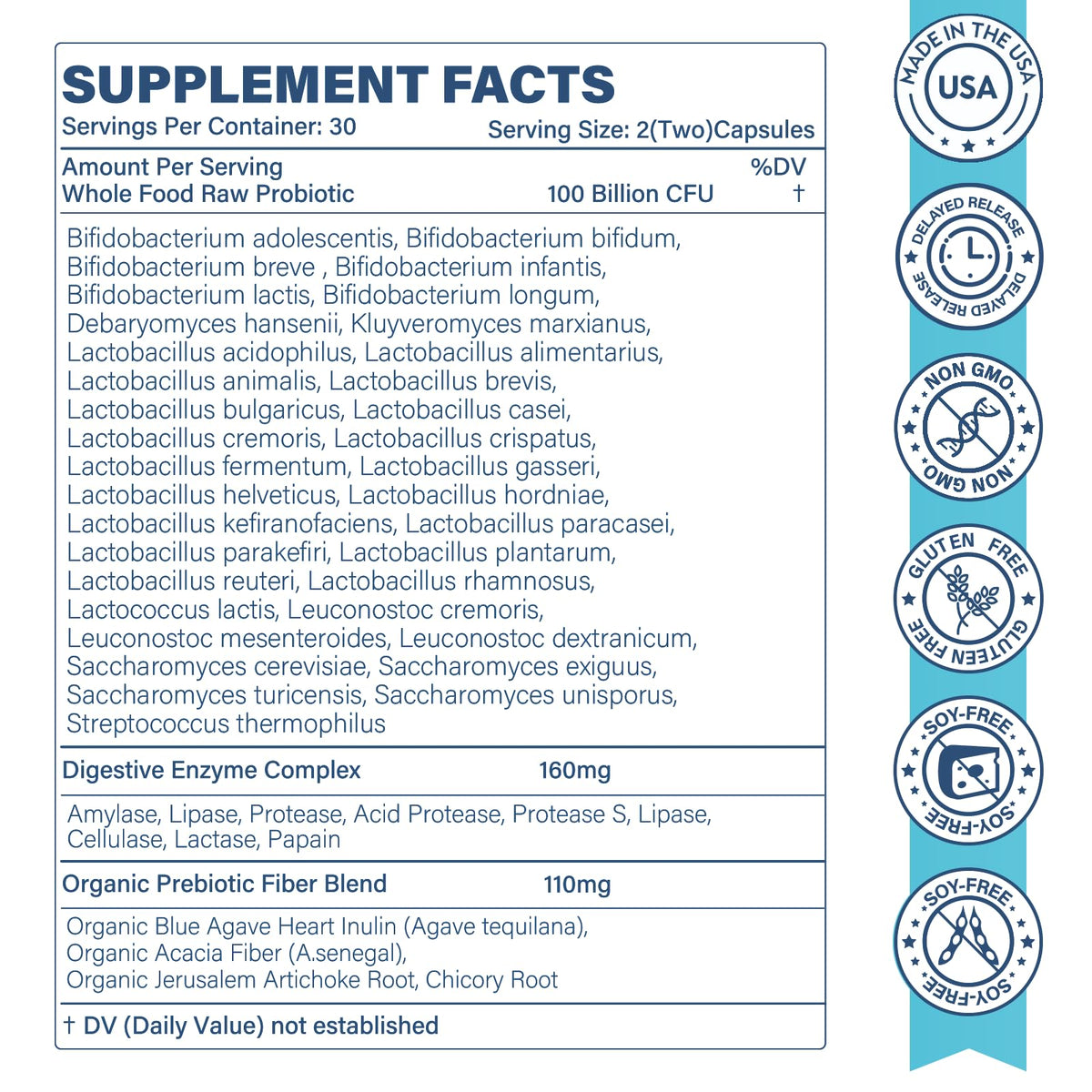Sunshine & Rain Raw Probiotics for Women & Men