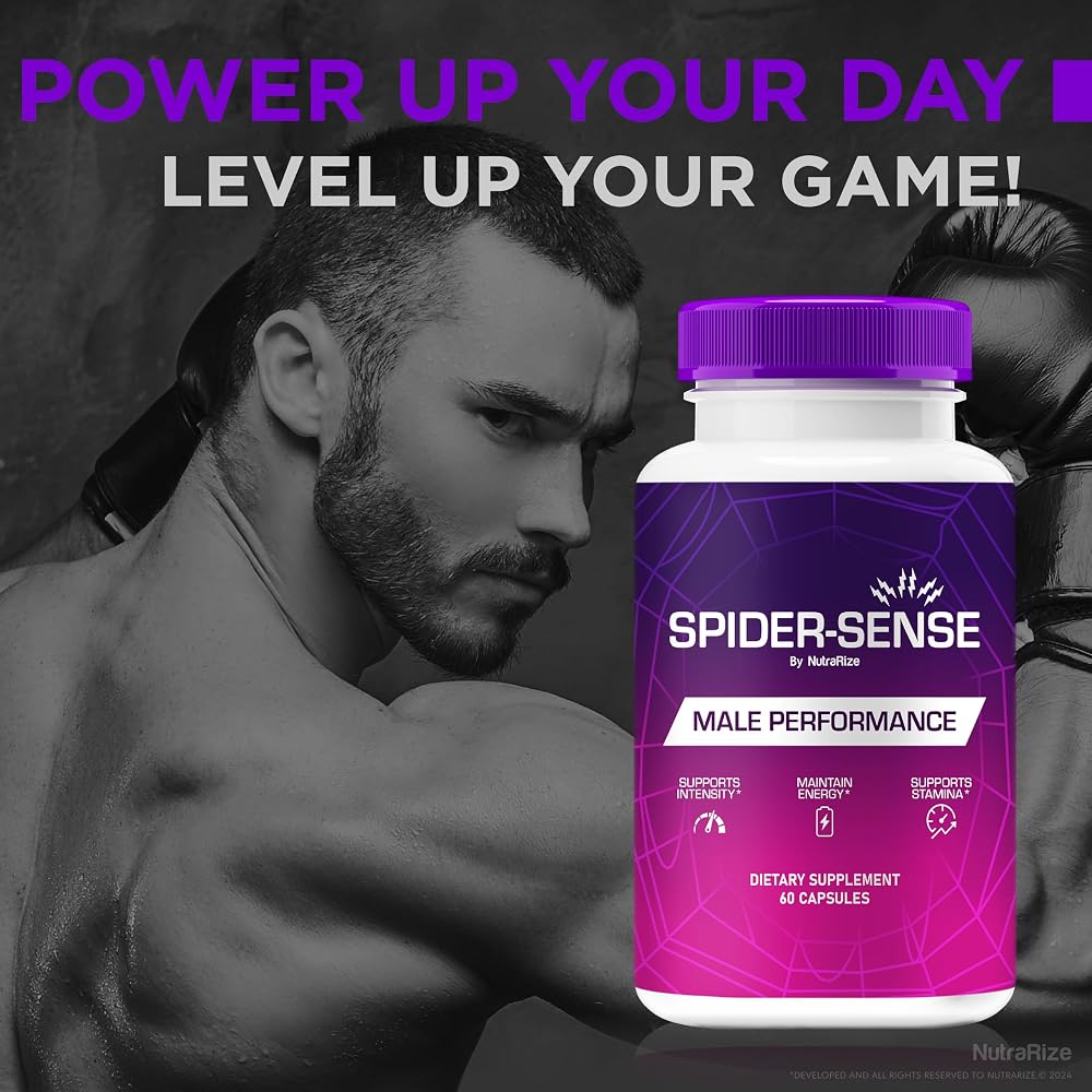 NutraRize Spider-Sense Pills for Men Energy & Stamina - 60 Capsules - image 4