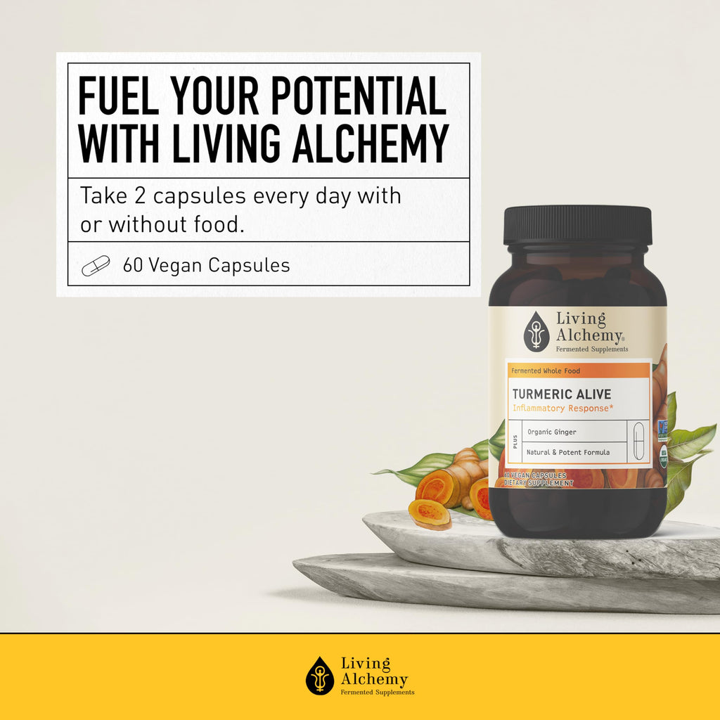 Living Alchemy Fermented Turmeric - 60 Capsules - image 7