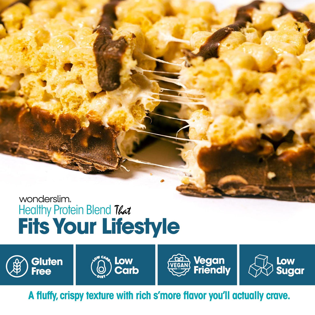 WonderSlim High Protein High Fiber Bars Fluffy S'more Crisp - 7 Pack - image 5