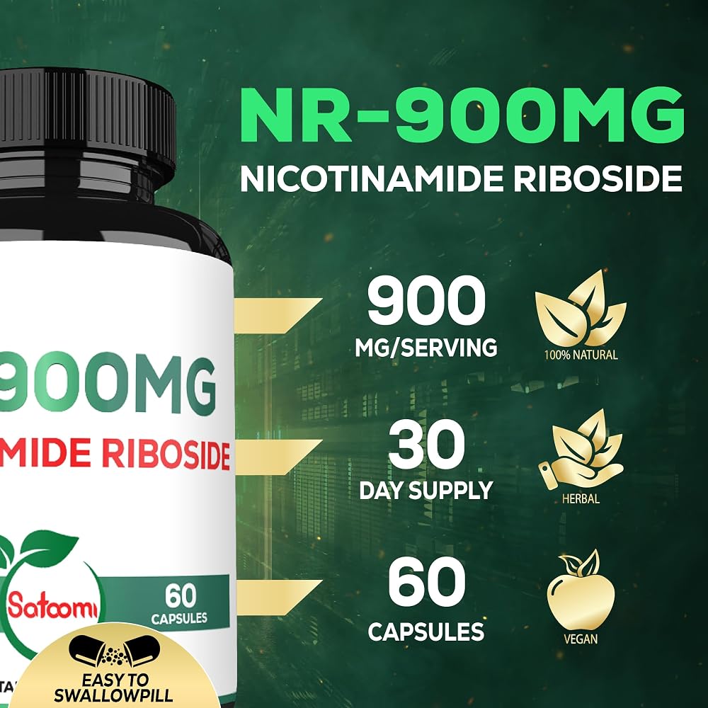 Satoomi 8in1 NMNH & NAD+ Supplement - 60 Capsules for 30 Days
