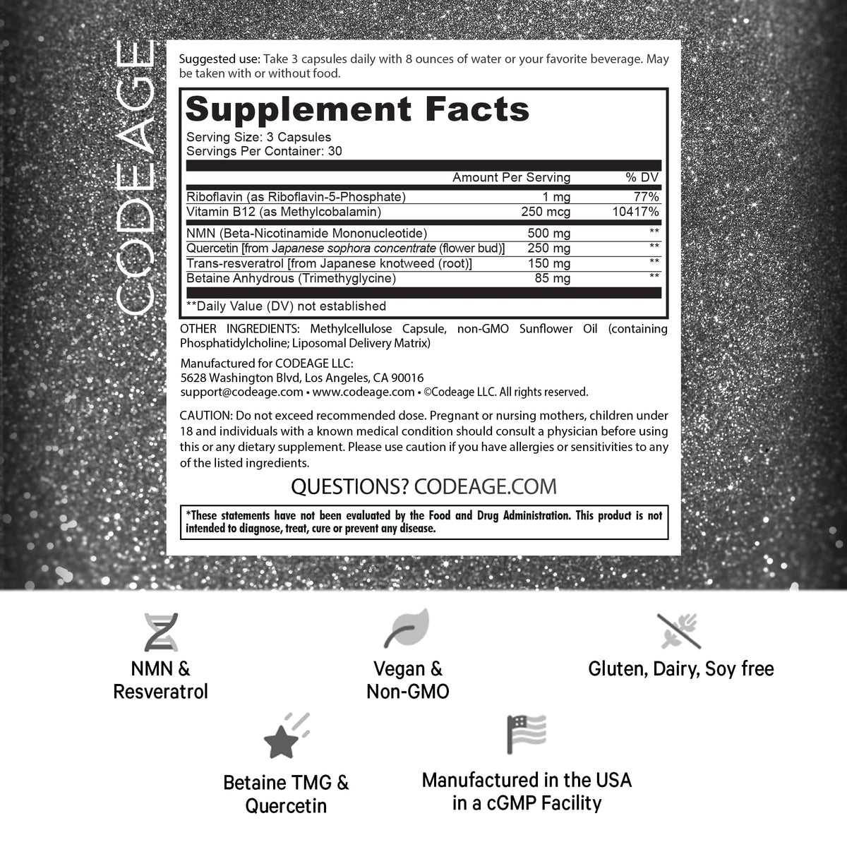 Codeage Liposomal NMN Platinum - image 2