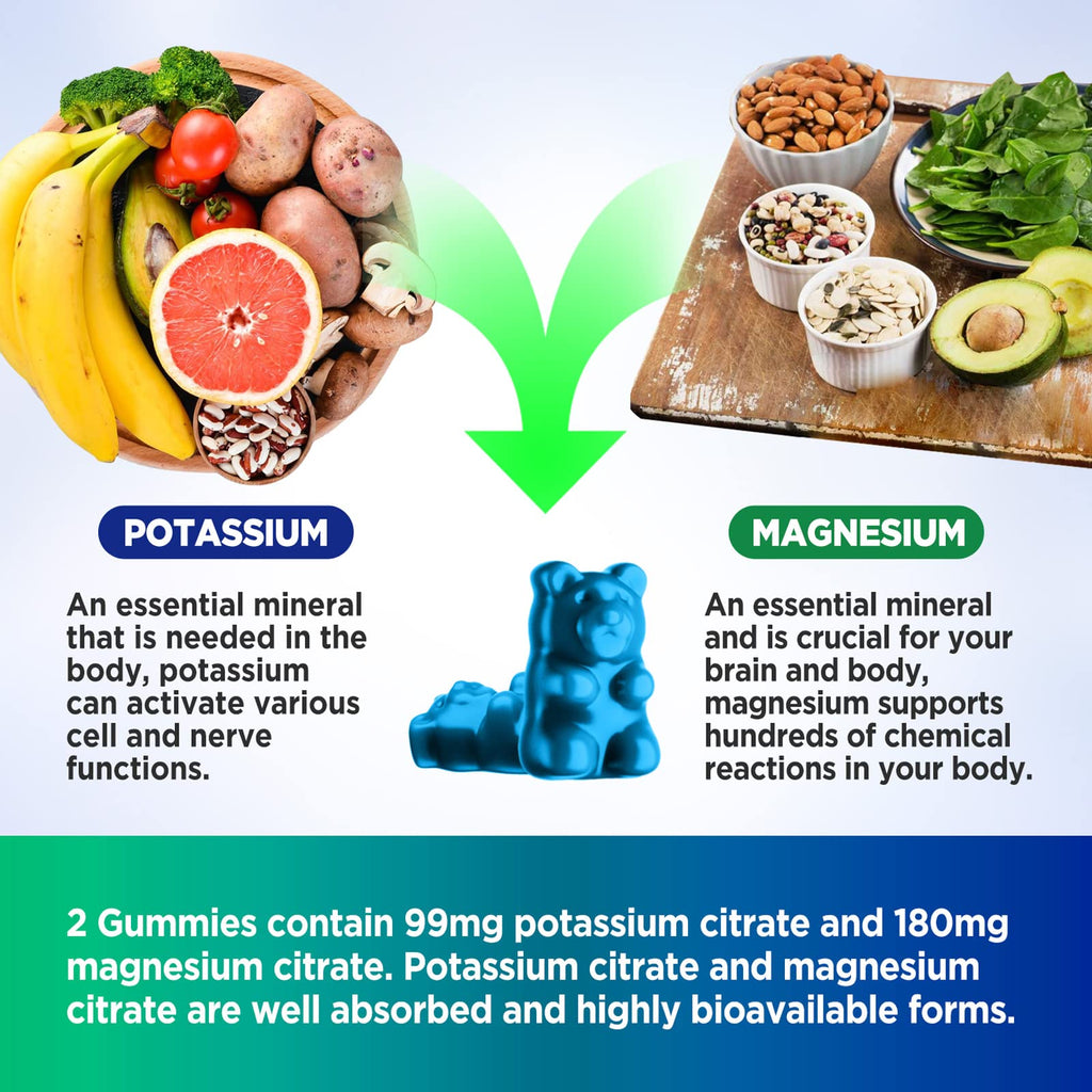 HOLLEGEND Potassium Magnesium Gummies