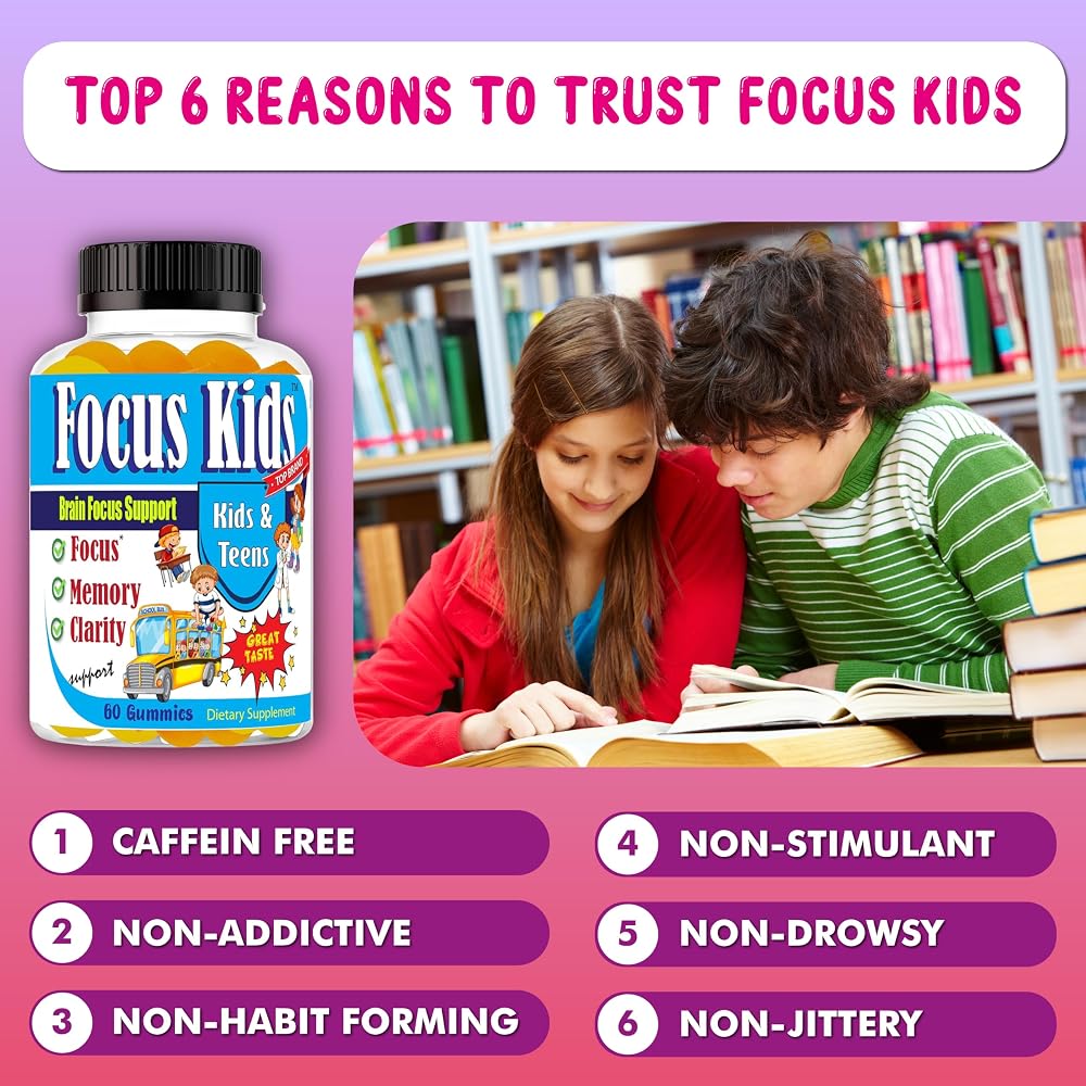 Celebrity LifeStyle Focus Kids Gummies for Attention & Concentration - 60ct - image 5