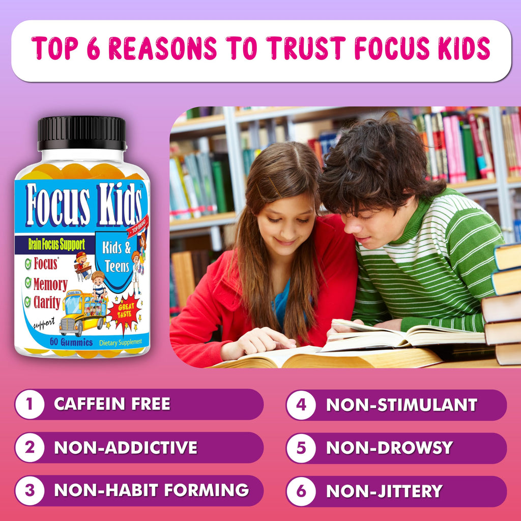 Celebrity LifeStyle Focus Kids Gummies for Attention & Concentration - 60ct - image 5