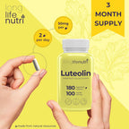LongLifeNutri Luteolin 100mg Supplement - 180 Vegetarian Capsules - image 5