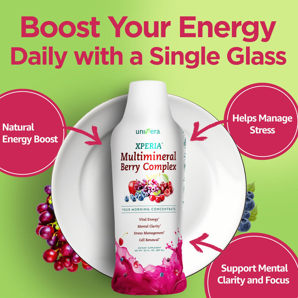 Univera Xperia Concentrate Herbal Multivitamin Energy Drink - 30 fl oz - image 2