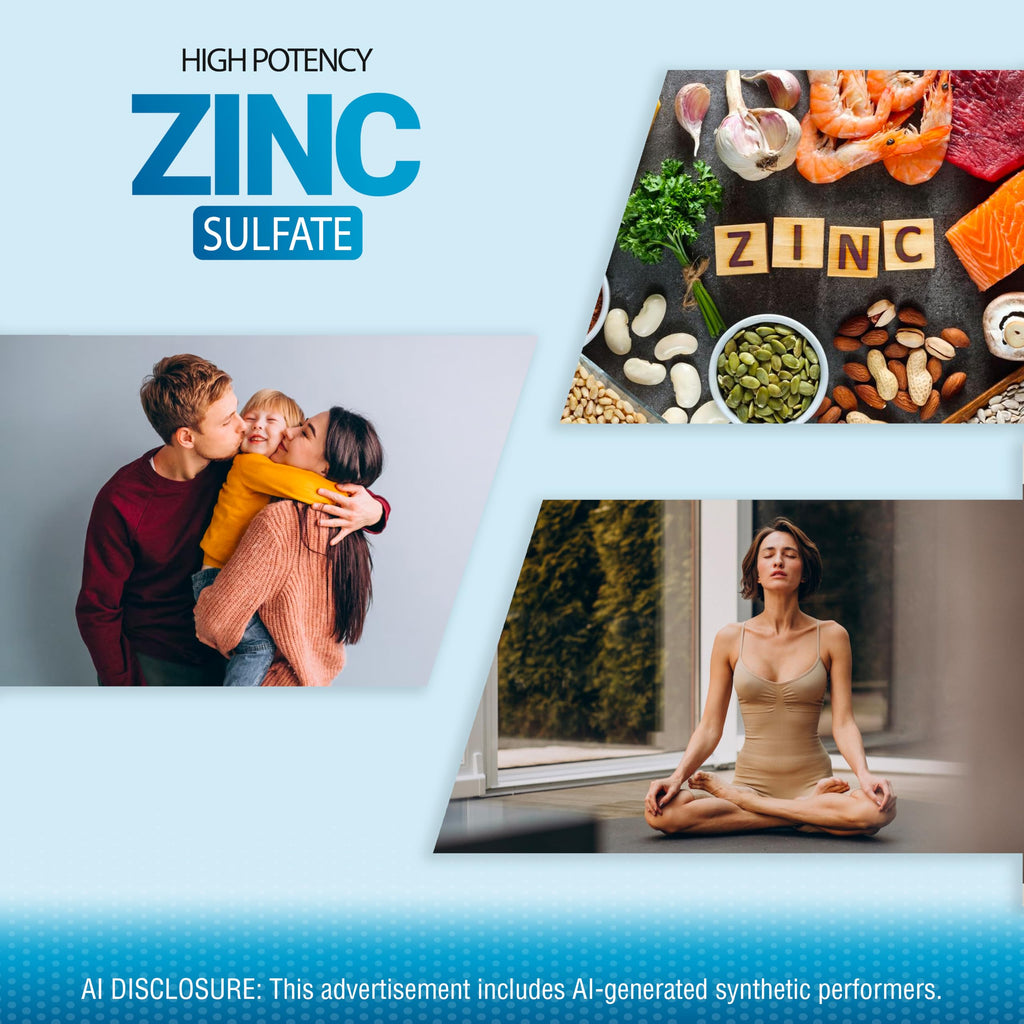P Puregen Labs Puregen Labs Zinc 220mg High Potency Supplement - 100 Tablets - image 5