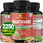 Cona Nature Organic Shatavari Powder Capsules 2250mg - 120 Vegan Capsules