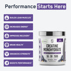 SteelFit Creapure Pure Creatine Monohydrate Powder