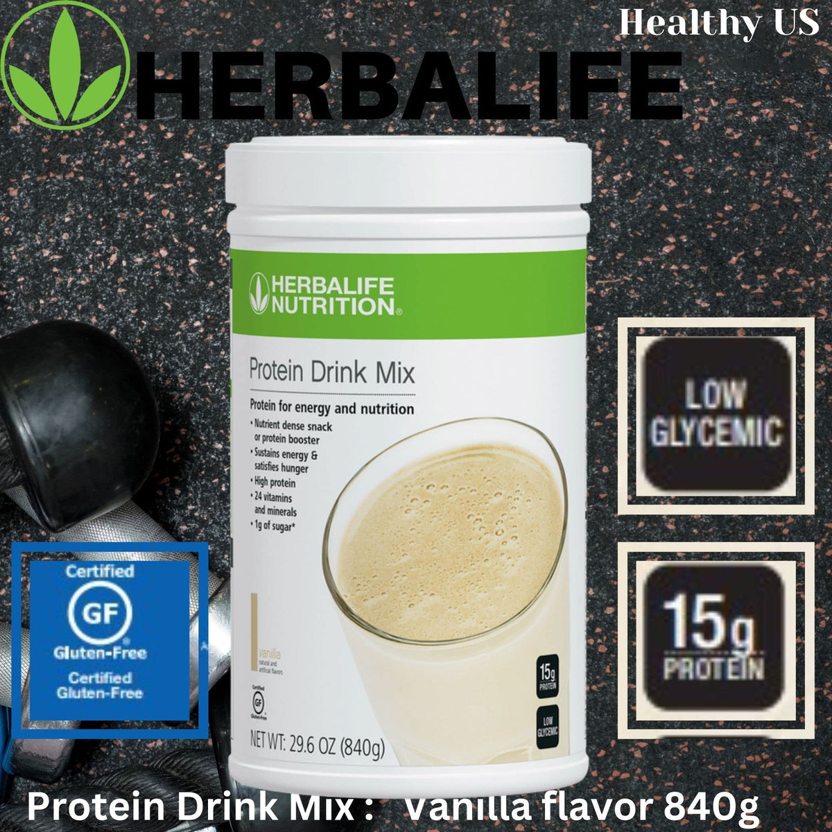 Herbalife Protein Drink Mix Vanilla Flavor - 840g - image 5