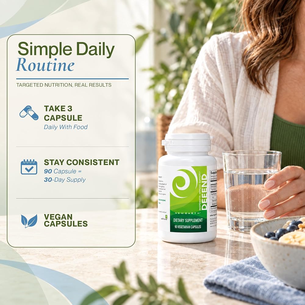 New Earth Defend Mushroom Complex Immune Support - 90 Capsules - image 5