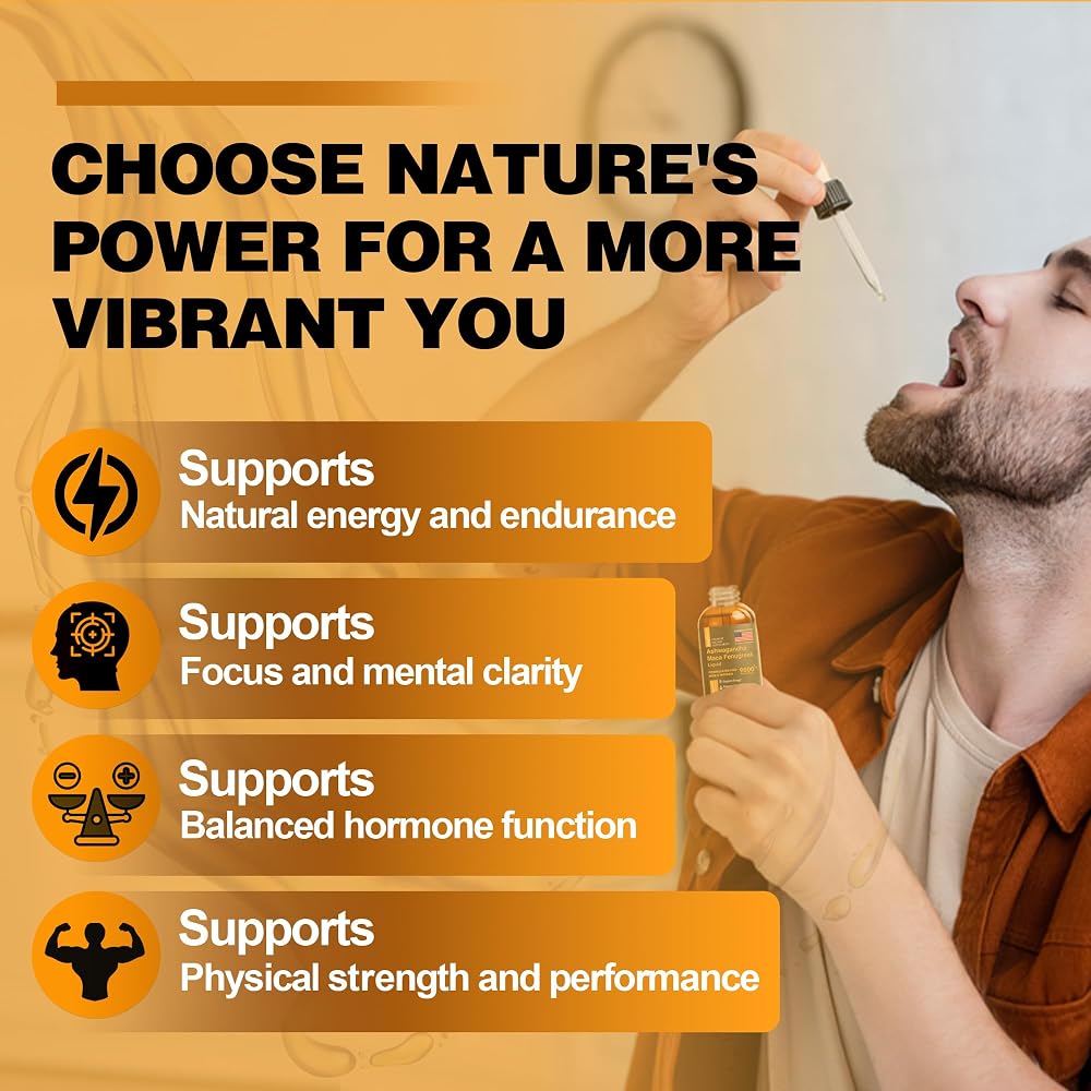 MagHealth Maca Root Liquid Drops with Ashwagandha - 60 Servings - image 2