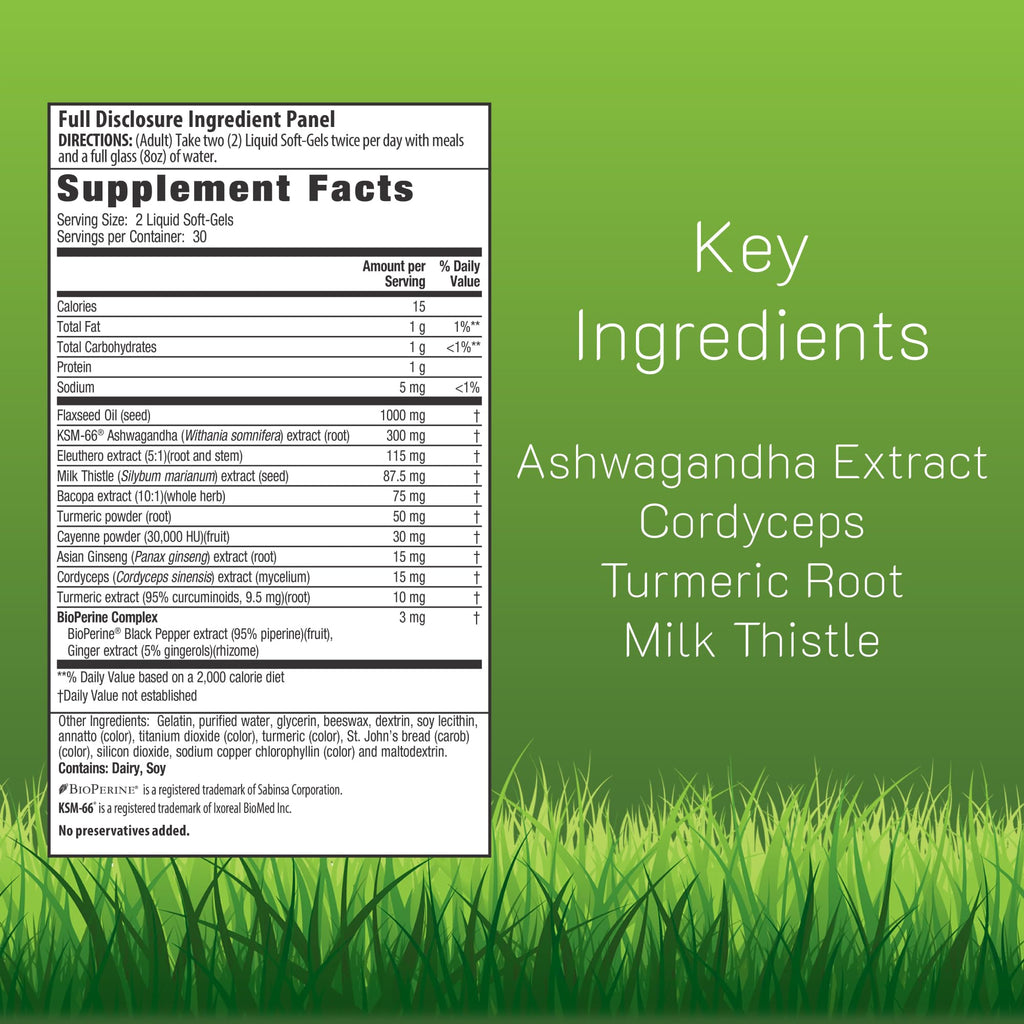 Irwin Naturals Extra Strength Ashwagandha Mind & Body Support - 60 Softgels - image 2