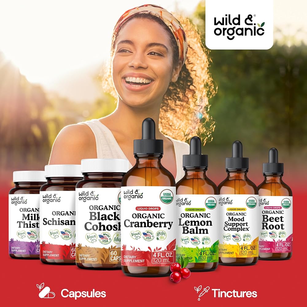 Wild & Organic Cranberry Extract Liquid Drops Urinary Tract Support - 4 oz - image 8