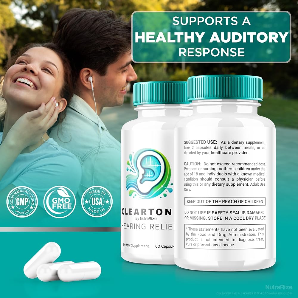 NutraRize ClearTone Tinnitus Auditory Support Capsules - 120 Capsules - image 8