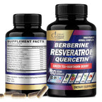 Organic Cadane Resveratrol Supplement 10-in-1 - 60 Capsules