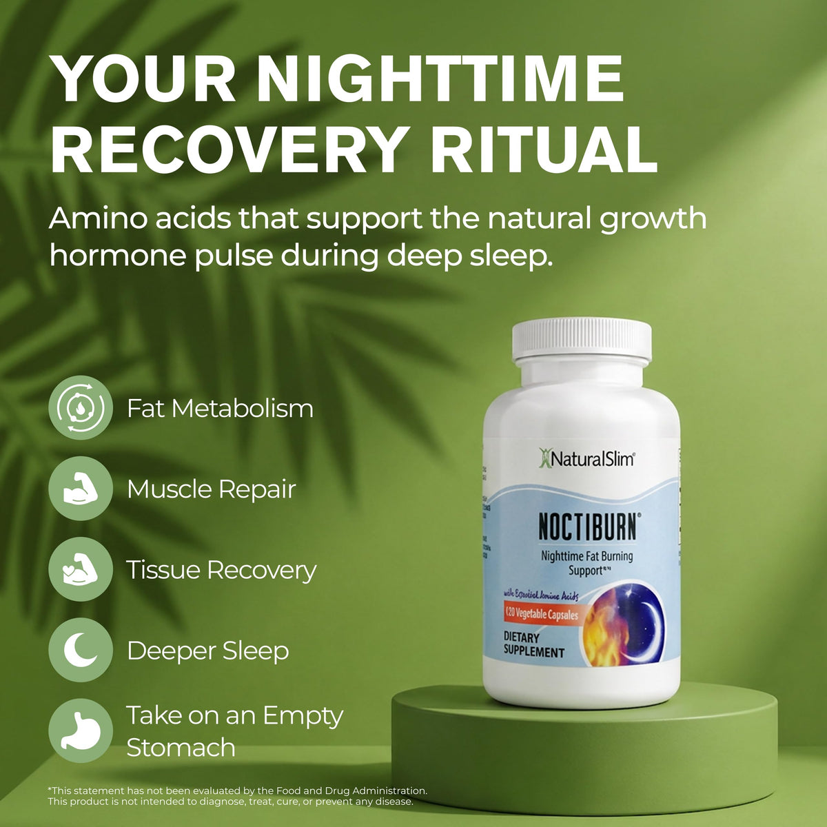NaturalSlim NoctiBurn Nighttime Metabolic Support - 120 Capsules - image 3