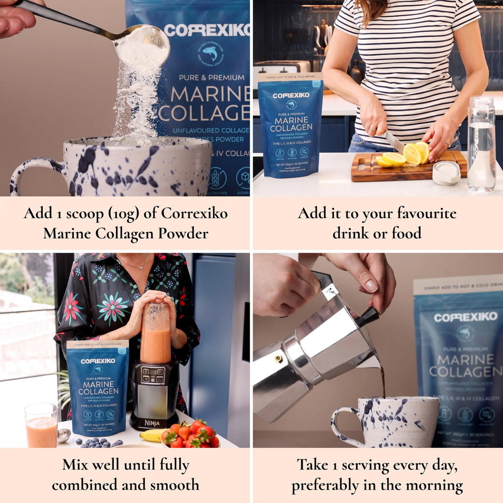 CORREXIKO Hydrolyzed Marine Collagen Peptides Powder from Wild-Caught