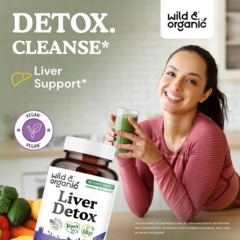 Wild & Organic Liver Detox Capsules - Liver Cleanse Support