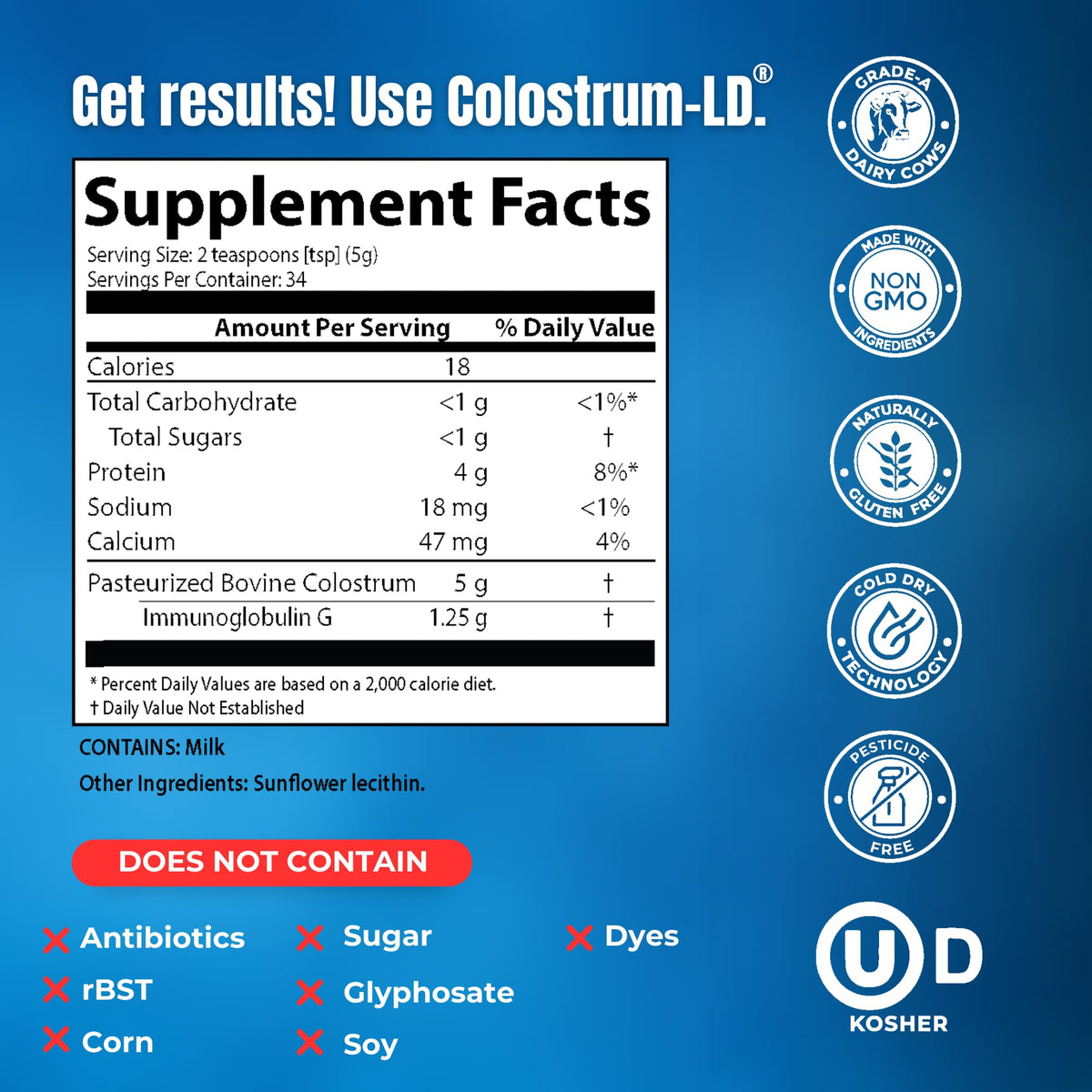 Colostrum-LD Liposomal Powder Unflavored - 6 oz - image 2