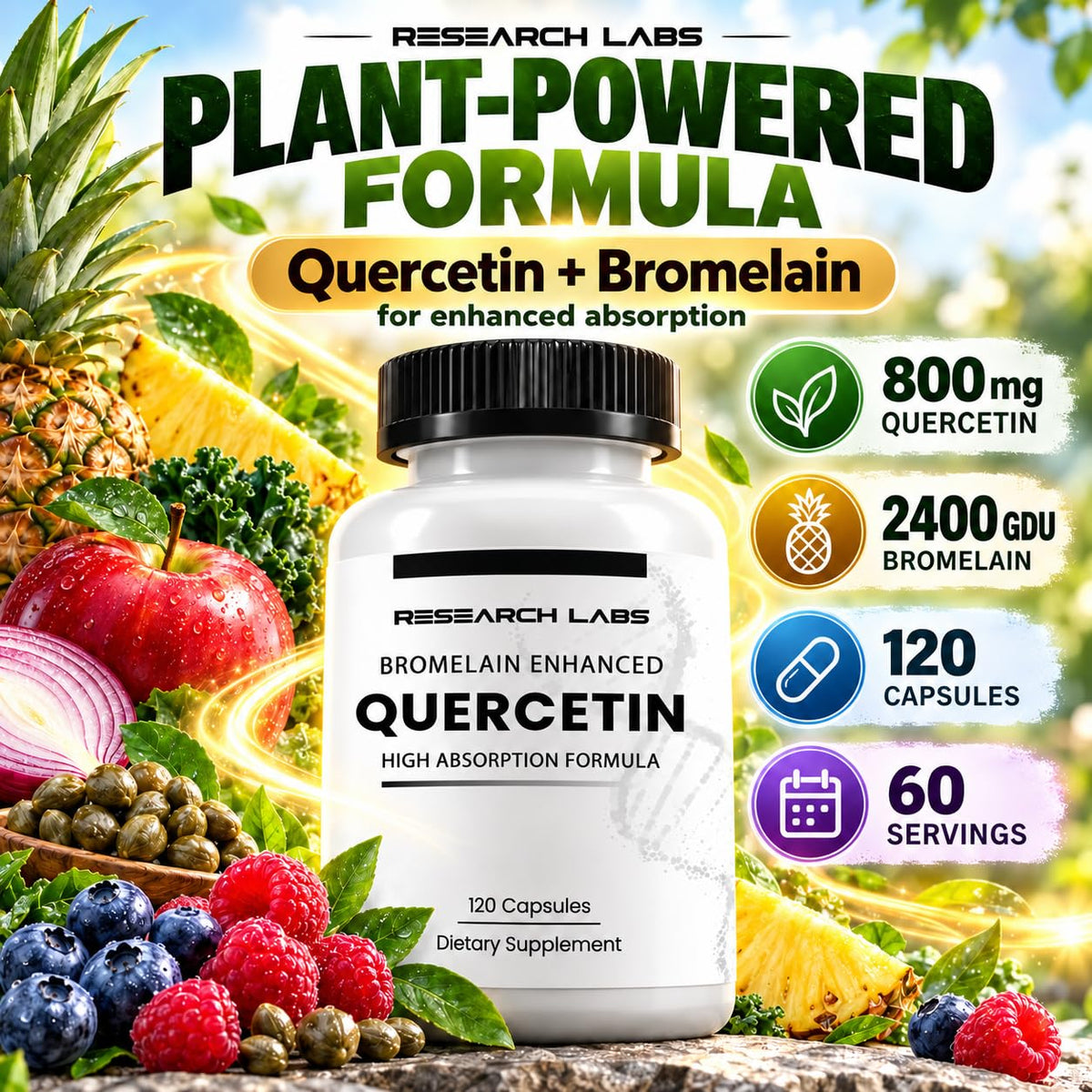 Research Labs Quercetin High Absorption Formula w/Bromelain