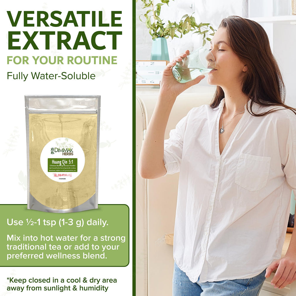 Dimmak Herbs Organic Scutellaria Baicalensis Extract 5:1 Powder - 4oz - image 4