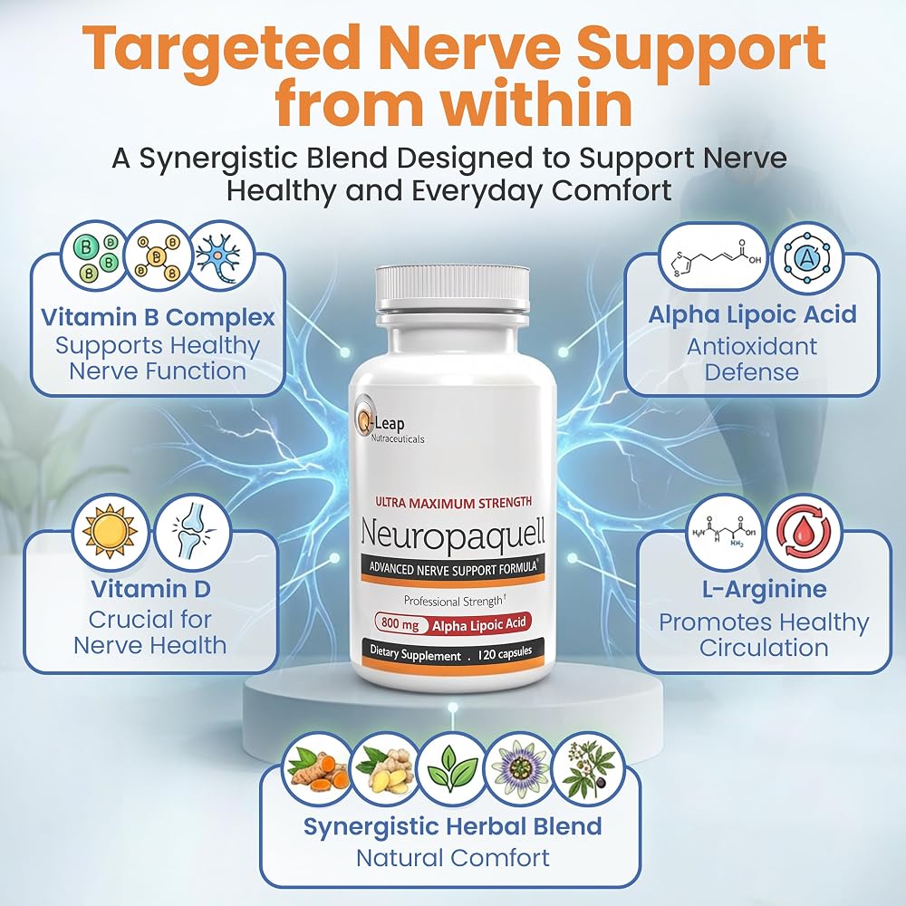 Platinum Health Neuropaquell Alpha Lipoic Acid Nerve Support - 120 Capsules - image 7