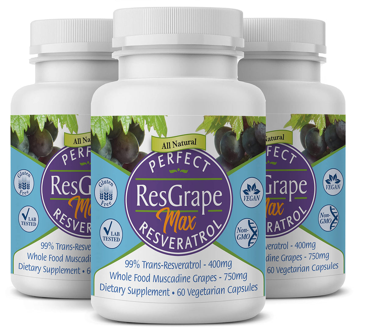 Perfect Supplements ResGrape Max Resveratrol Antioxidant