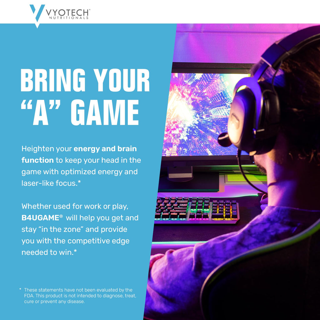 Vyotech B4UGAME Brain Booster Nootropic - 60 Capsules - image 4