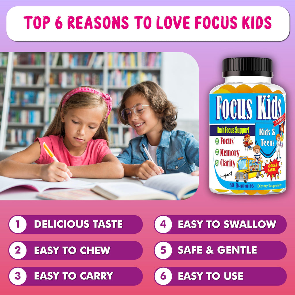 Celebrity LifeStyle Focus Kids Gummies for Attention & Concentration - 60ct - image 3
