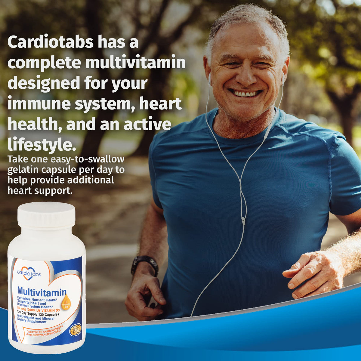 CardioTabs Multivitamin Heart and Immunity Support - 120 Capsules - image 7
