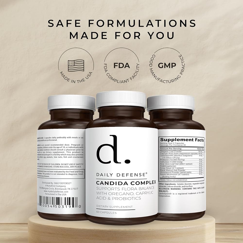 Daily Defense Candida Flush & Cleanse Gut Support - 60 Capsules - image 6