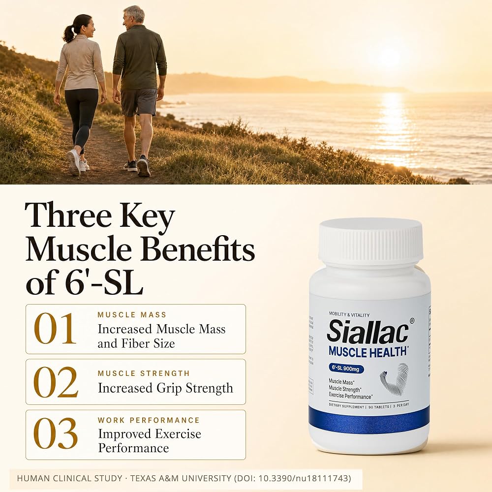 SIALLAC Muscle Health 6-Sialyllactose 900mg - 90 Tablets - image 3