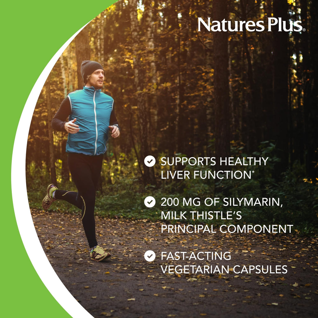NaturesPlus Herbal Actives Milk Thistle - 60 Capsules - image 3