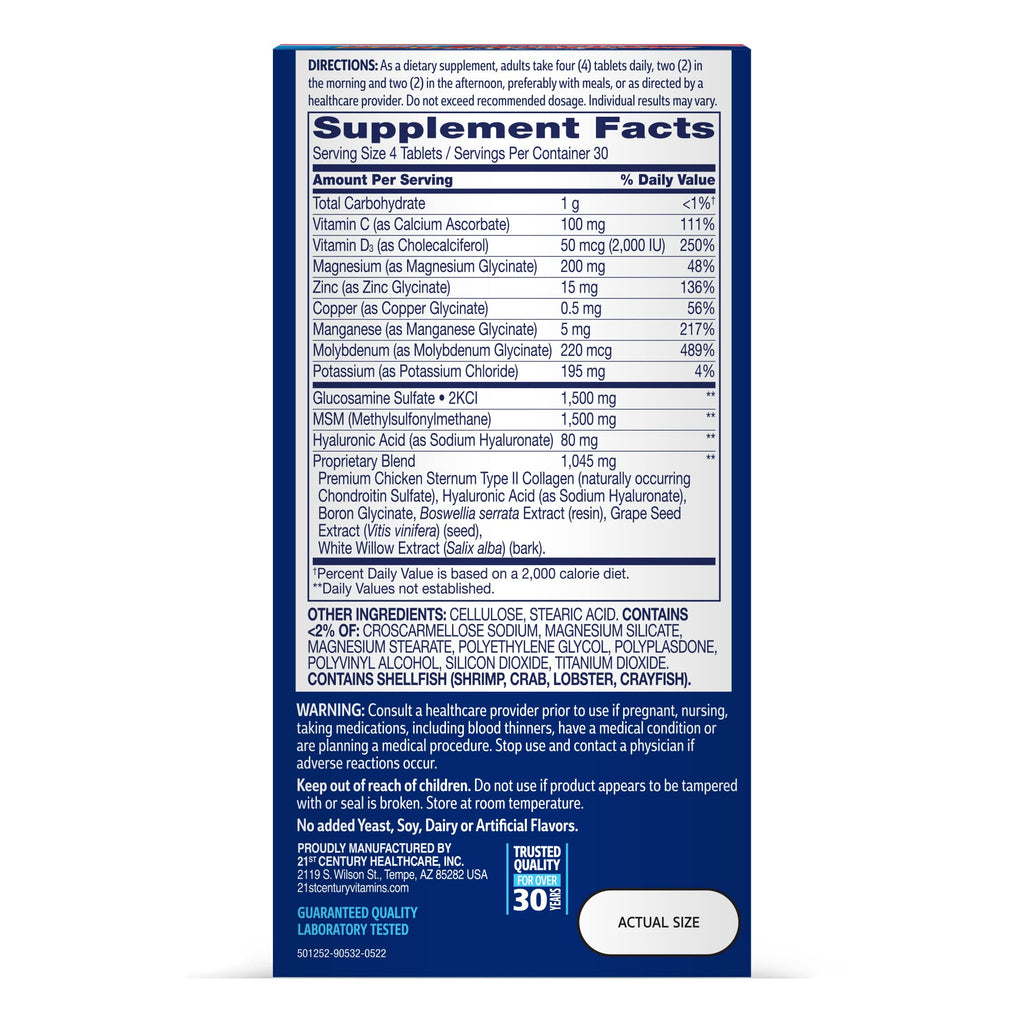 21st Century Arthri-Flex Advantage + D3 Joint Support Tablets - 120 Count - image 8