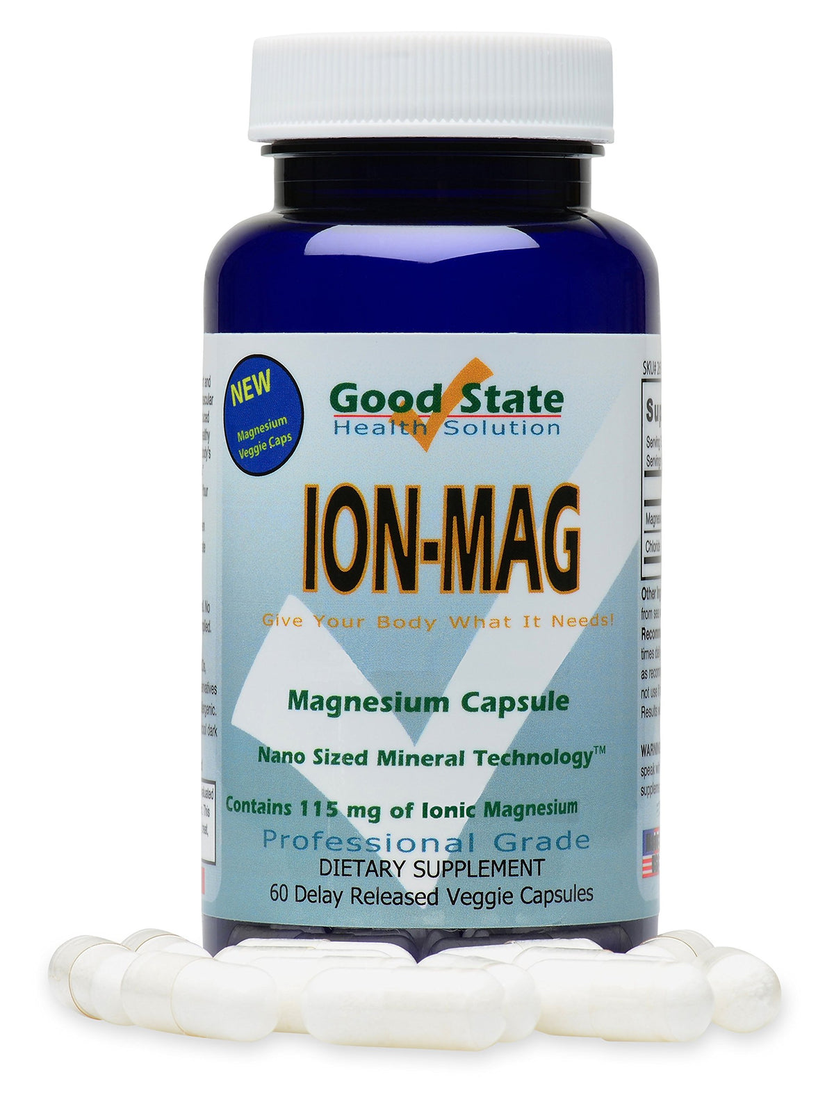 Good State ION-MAG Ionic Magnesium 115 mg - 60 Capsules