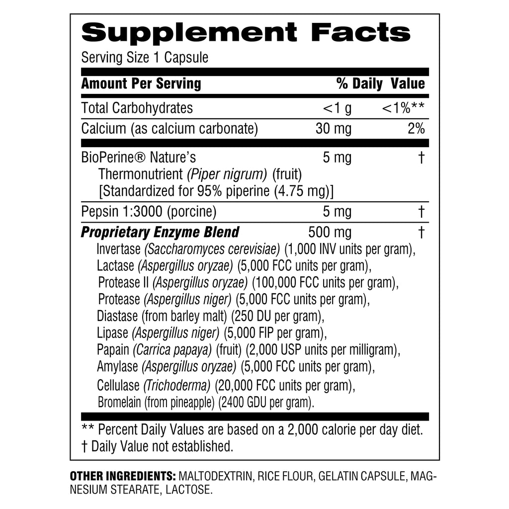 Botanic Choice Digestive Enzyme Complex - 90 Capsules - image 2