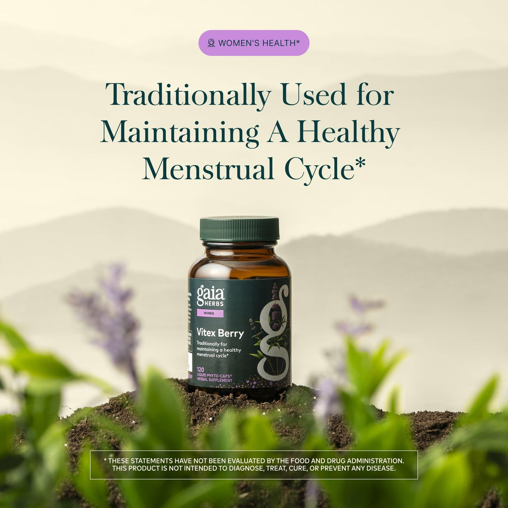 Gaia Herbs Vitex Berry 1000 mg Hormone Balance - 120 Capsules - image 3
