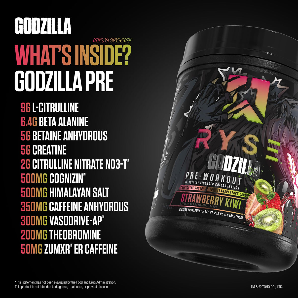 Ryse Godzilla Pre Workout Powder