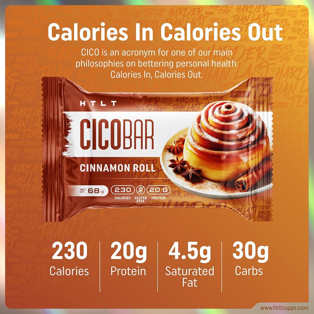 HTLT Supps CICO Protein Bar Cinnamon Roll - 12 Pack - image 4