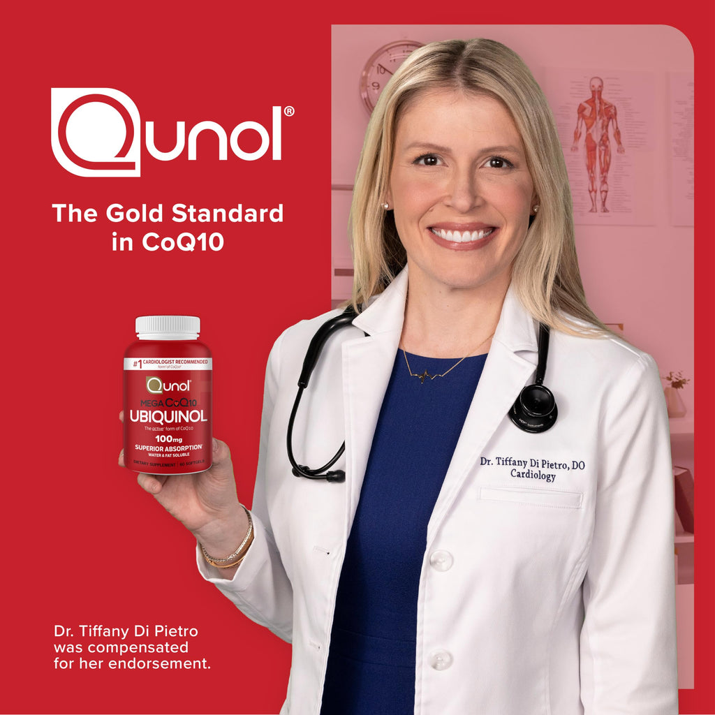 Qunol CoQ10 100mg Softgels, Mega Ubiquinol 100mg