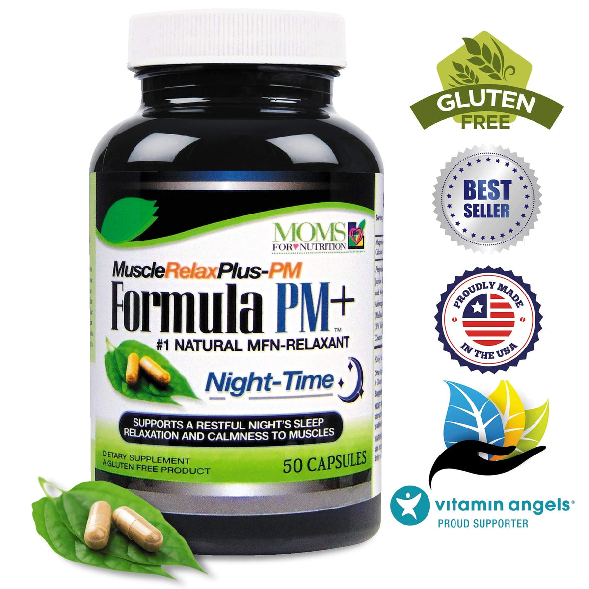 Moms For Nutrition Muscle Relax Formula PM Plus - 50 Capsules - image 4