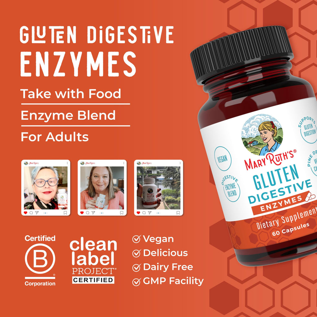 MARYRUTH'S Gluten Digestive Enzymes - 60 Capsules - image 8