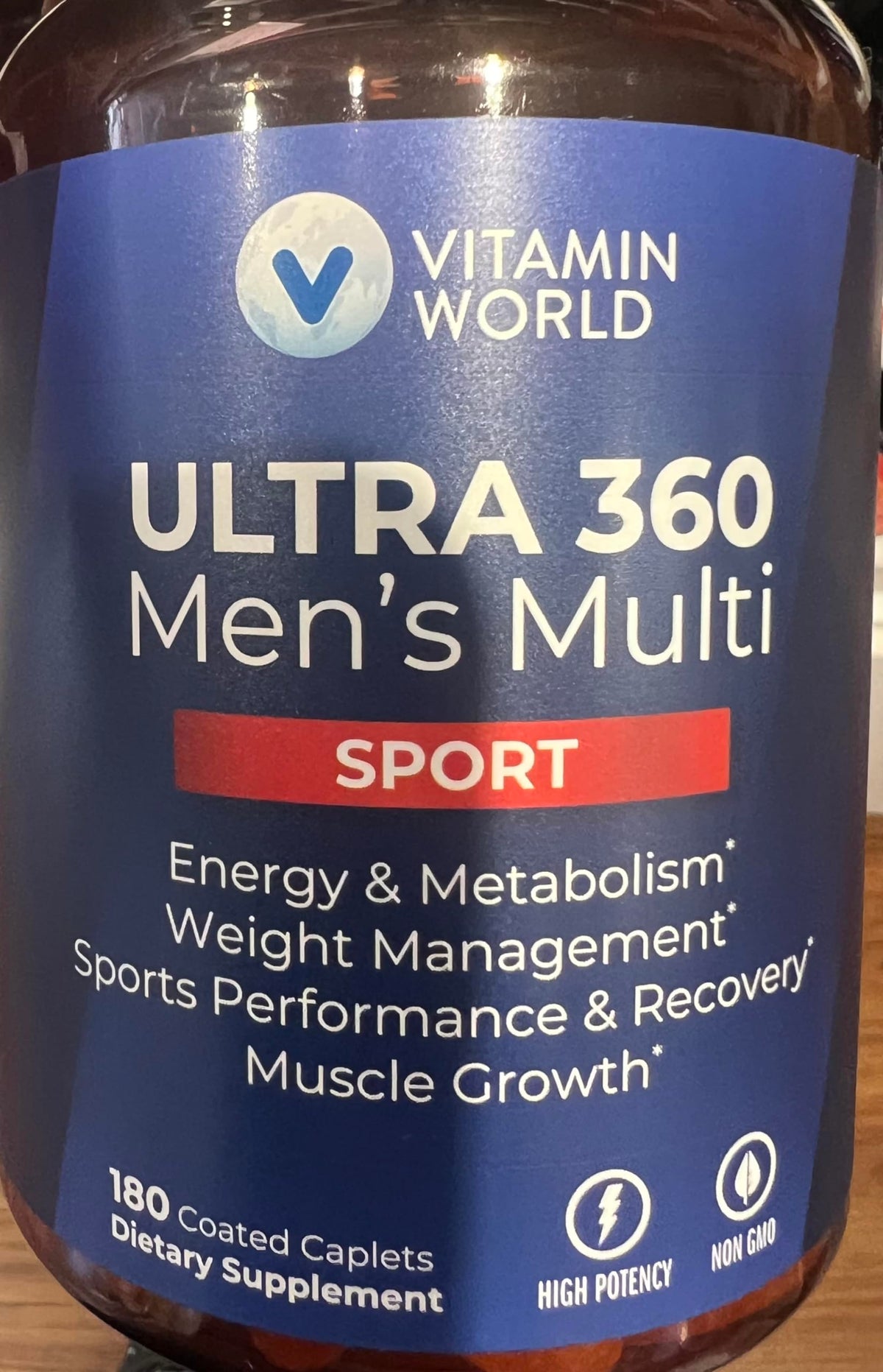 Vitamin World Ultra 360 Men's Multi Sport - 180 Caplets